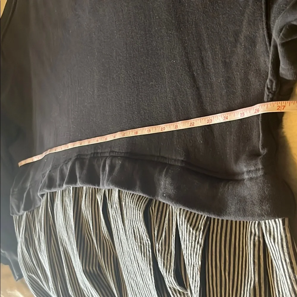 Free People Black and Gray Long Sleeve Dress - Picture 13 of 17